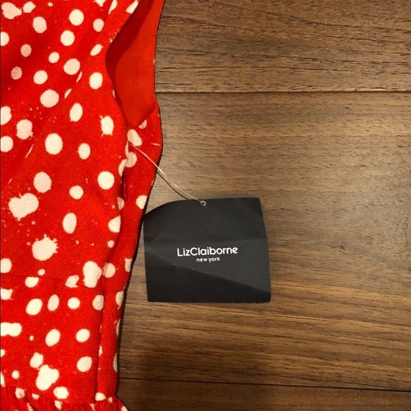 BNWT Liz Claiborne sz 12 Peplum Blouse - Picture 2 of 4